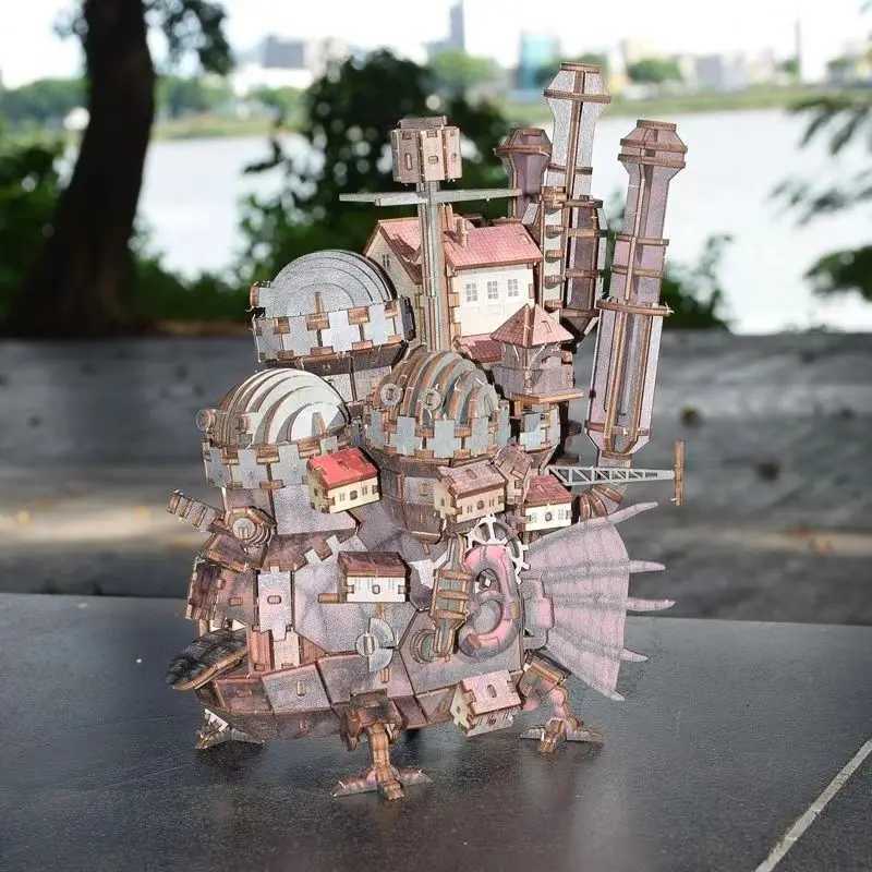 Adult 3D wooden puzzle model craft decoration puzzle magic castle model kit toys Exquisite children girls teenagers birthday gifts W241109