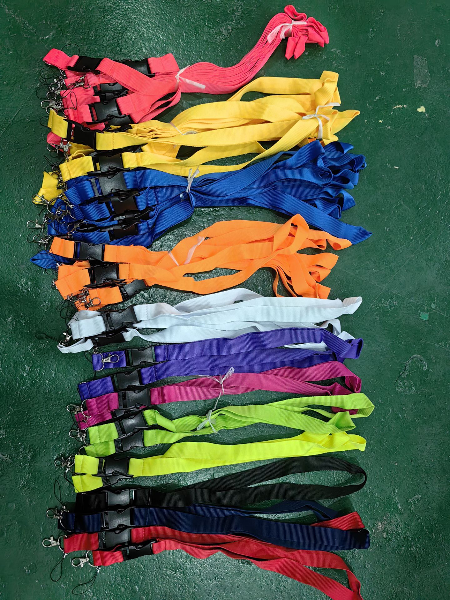 Lanyard for Keyring ID Holder Phone Neck Strap - Blue Black Red Pink White