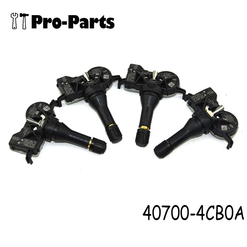 2025 4PCS 40700-4CB0A Tire Pressure Monitor Sensor For new Nissan X-Trail (T32) Renault Talisman 40700-4CB1B 40700-4CB1A 433MHz