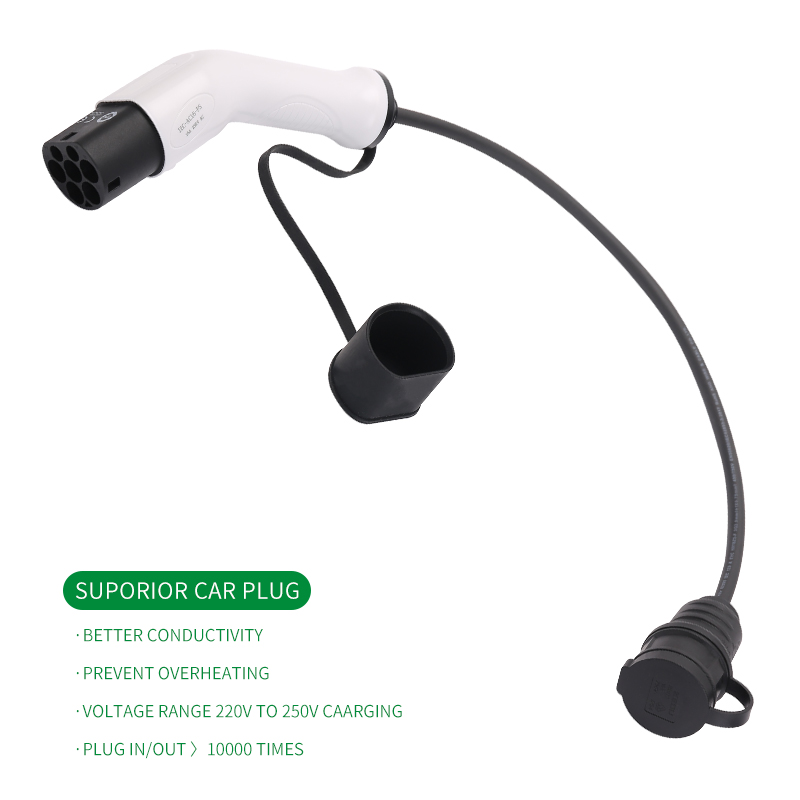 Type2 to schuko 16A Electrical Car Type 2 charging side plug to schuko new socket EV charging adapter 2025 Car Charging Stations