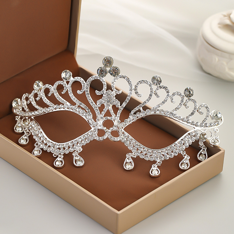 Bridal Masuqerade Masque Rhinestone new Eye Mask 2025 Masque Cover for Men Women Girls Dance Cosplay Party Shiny Crystal Face Accessories
