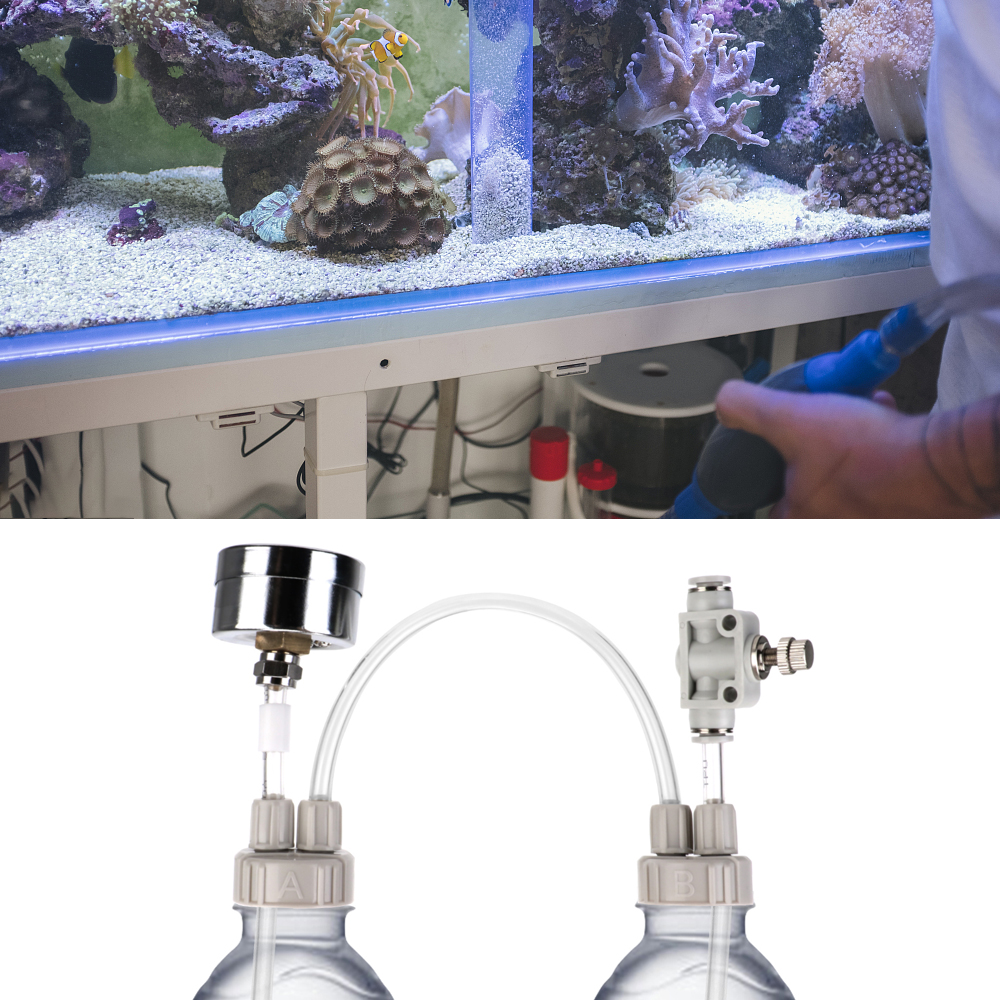With Pressure Air Flow Device For Fish Tank Water Grass Aquarium Supplies CO2 Generator System Kit DIY CO2 Valve Diffuser