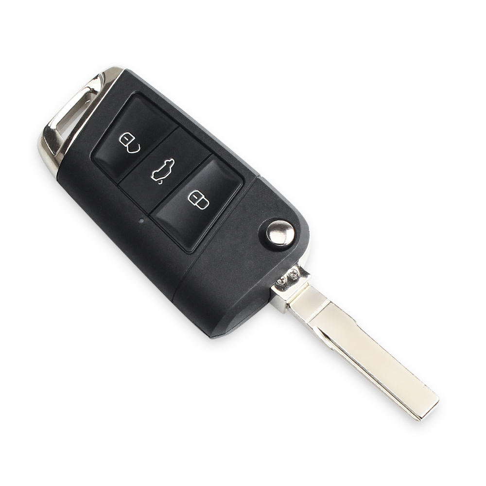 KEYYOU Modified Flip Remote Key Shell For Volkswagen VW Polo Passat B5 Golf MK5 Beetle 3 Buttons Replacement Car Key Cover