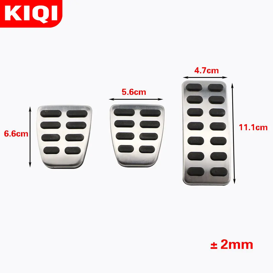 Car Fuel Brake Rest Foot Pedals Auto Pedal Cover for Hyundai Ix25 Creta Accent Verna Solaris for Kia K2 Rio Soul KX3 Accessories