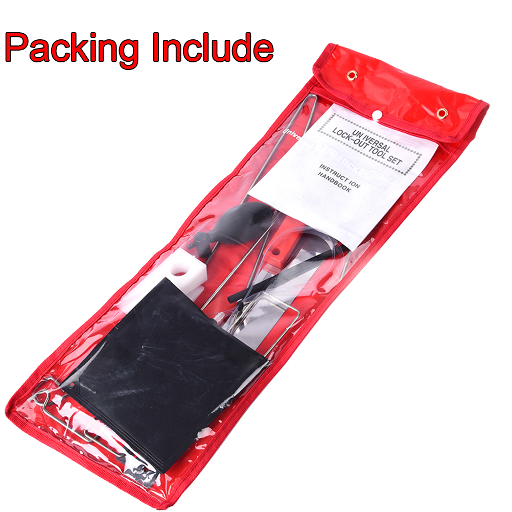 9 Pcs Universal Car Door Emergency Opening Key Lost Lock Out Unlock Opem Tools Kit Air Pump Car Accessories Auto Styling Parts
