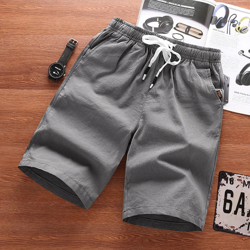 100% Cotton short plus size mens shorts pants summer casual beach cargo blank shorts de hombre custom shorts men for men 240329