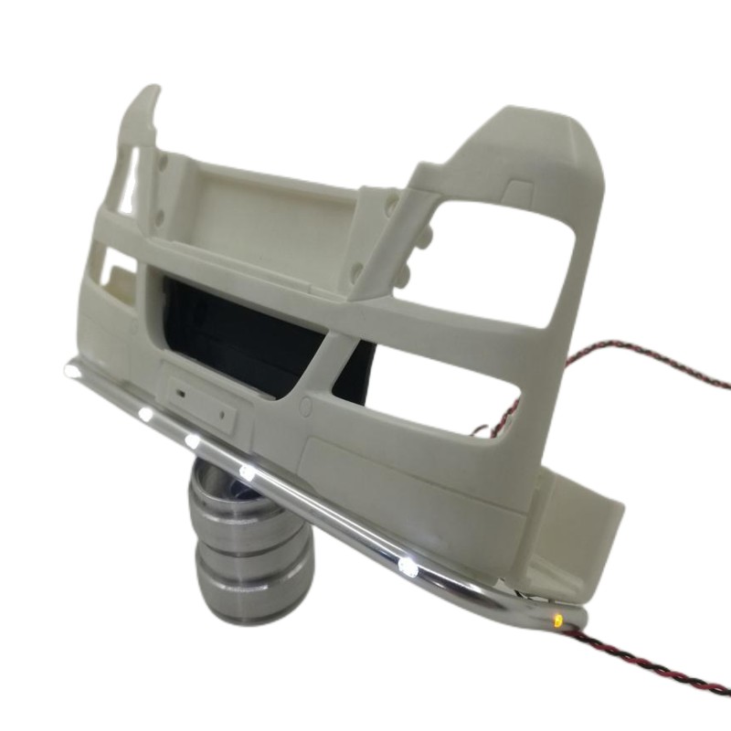 Front Bottom LED Light Aluminum Alloy Lamp for 1/14 Truck Tractor Voo 56360 56362 RC Trailer LESU Tamiya Parts