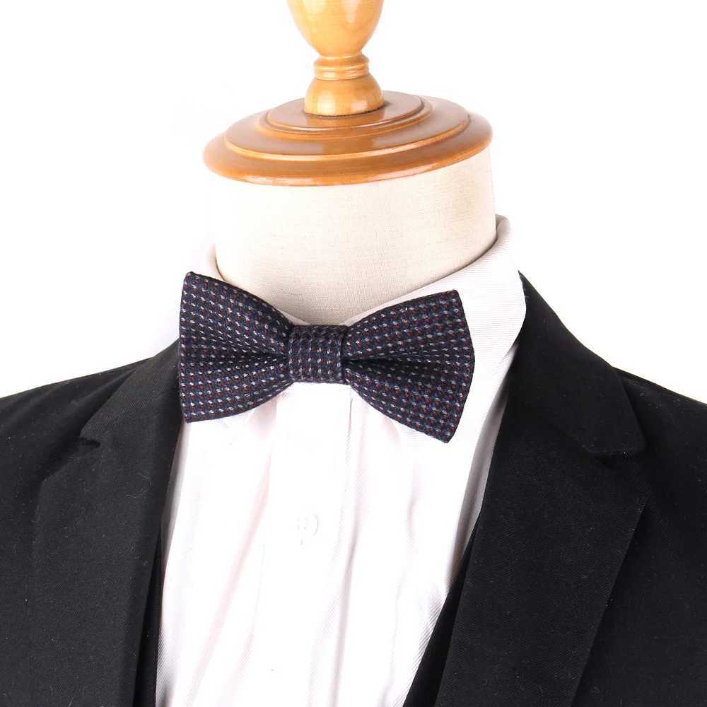 New Woolen Winter tie Men Women knot Adult Mens Wool Bow Ties Cravats Party Groom Bowties For GiftsX241109