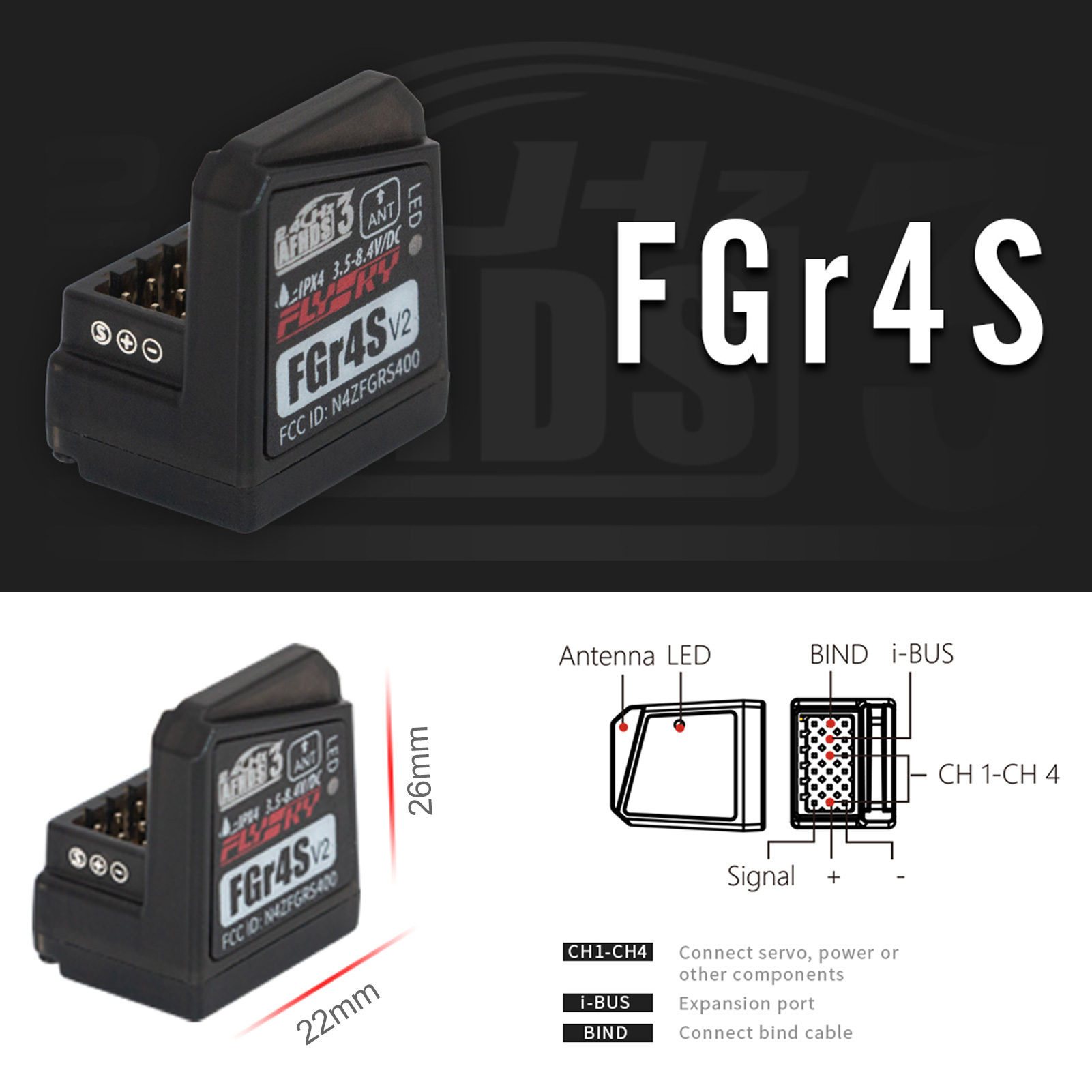 Flysky Noble NB4 2.4G 4CH Radio Transmitter FGR8B FS-GT5+FS-BS6with FGR4 FGR4S Receiver AFHDS 3 Protocol for RC Car Boat Models