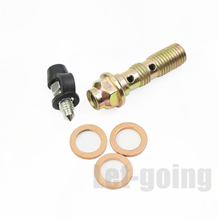 AN3 Brake Hose Aluminum Motorcycle Motor Bike Hydraulic 2025 Brake Oil Hose Tube Pipe Line Banjo Fitting Bolt 0 28 90 degree new M10 10mm