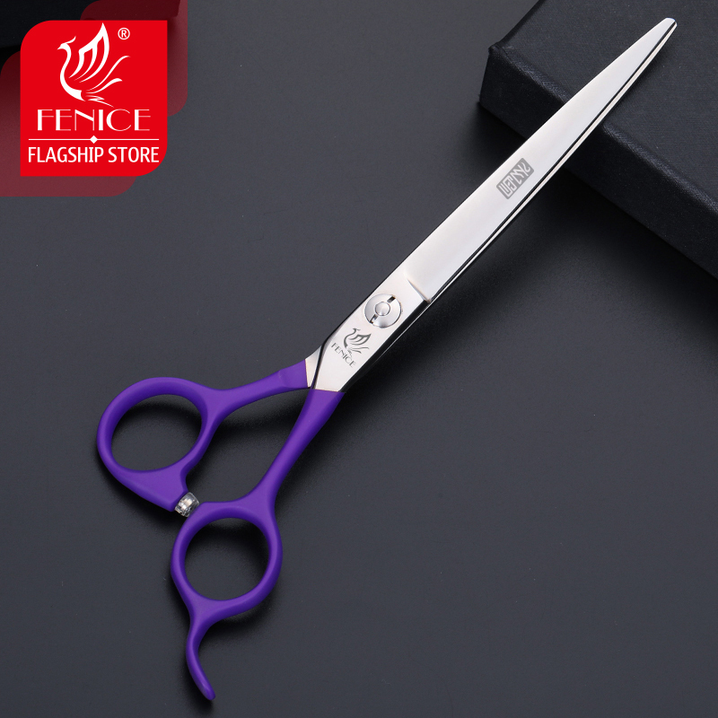 Fenice Dog Scissors 6.75 inch Pet Dogs Gromming Scissors Straight Shears Sharp Edge Animals Dog Scissors Cutting Tool makas
