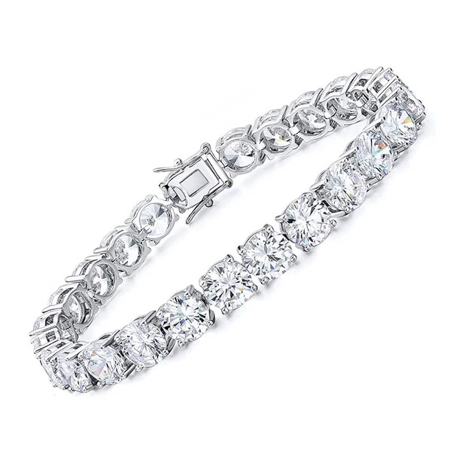 tennis bracelet designer for women white gold plated 6/7mm wide bling dia bracelets rapper hip hop mens jewelry woman valentines day Christmas gift