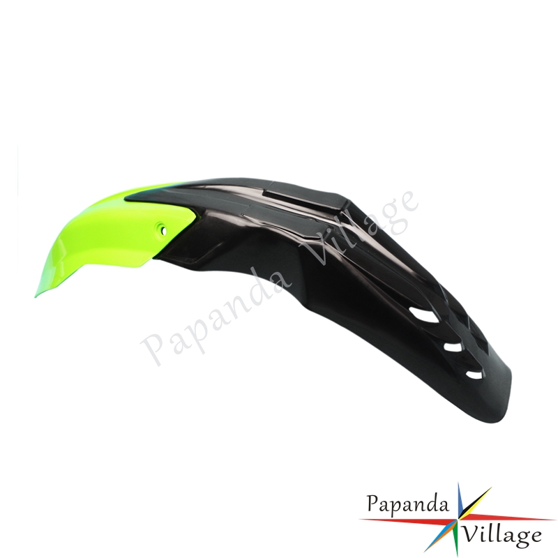 Motorbike Black Green ABS Plastic Universal Front Fender Mudguard Protector Enduro for Kawasaki KX KLX KLR 110 140 250 450