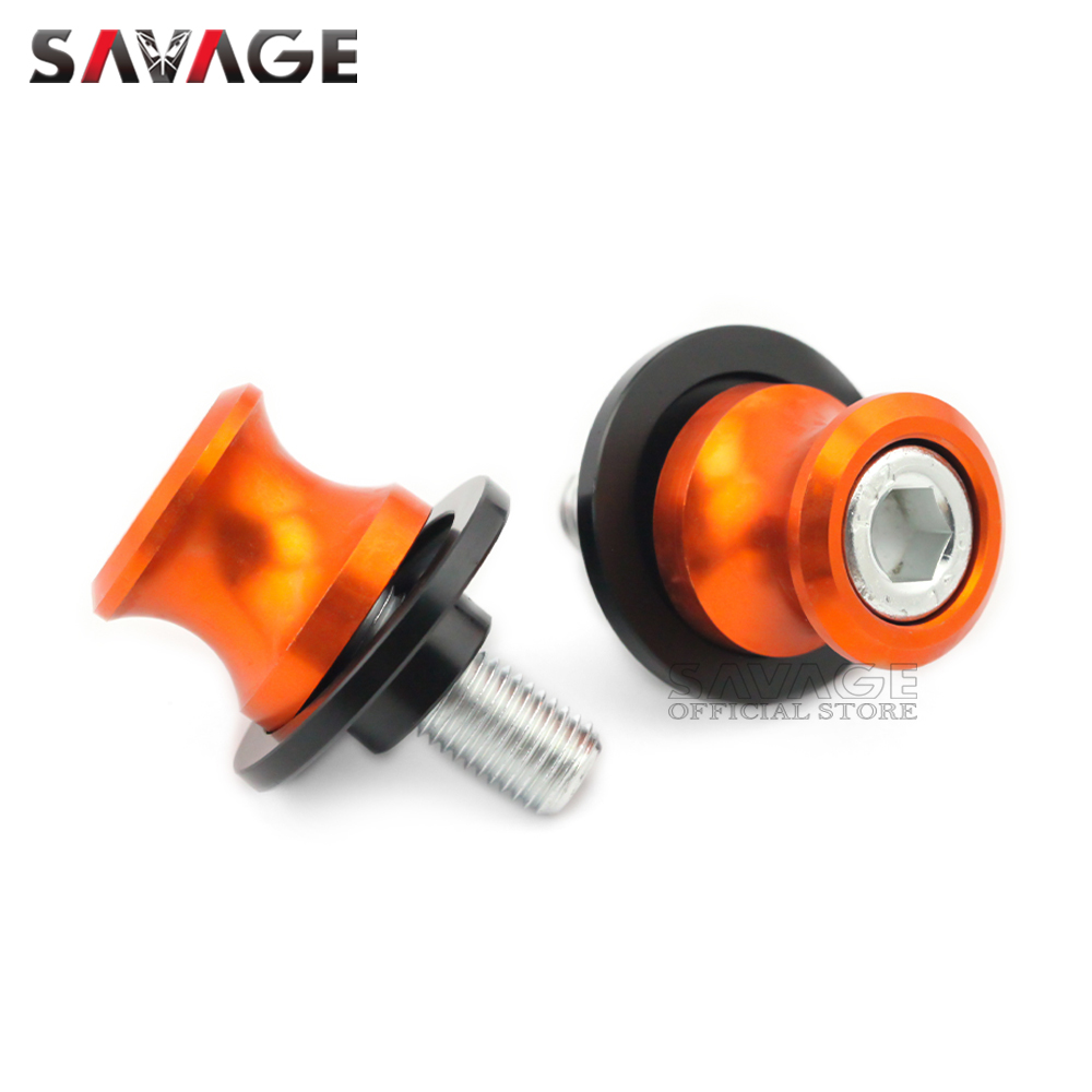 Swingarm Spools Slider For 690 Enduro R Supermoto SMC/DUKE/R, 790 DUKE ADVENTURE ADV Motorcycle Parts Stand Screws M10