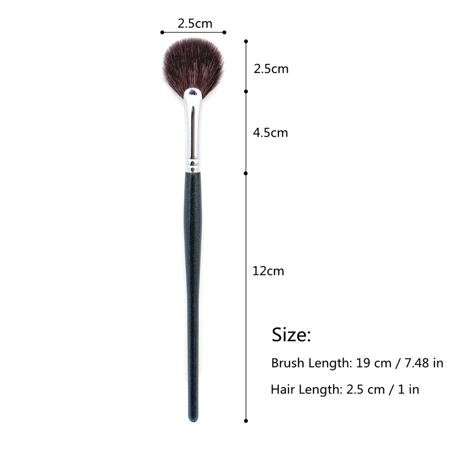 da f Makeup Brushes Top Fan Highlighter Goat Hair High Quality Eye Shadow Blender Contour Eyebrow Eyeshadow Powder Make Up Brush brow shadow