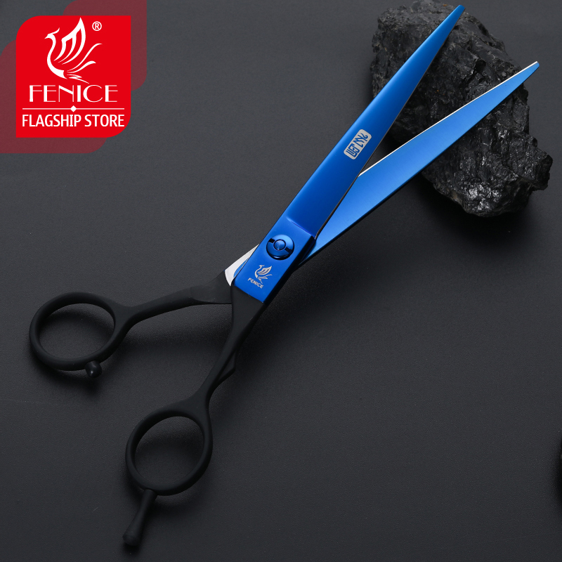 Fenice Professional Pet Dog Grooming Scissors 7 Inch Japan 440C Dog Shears Hair Cutting Straight Scissors