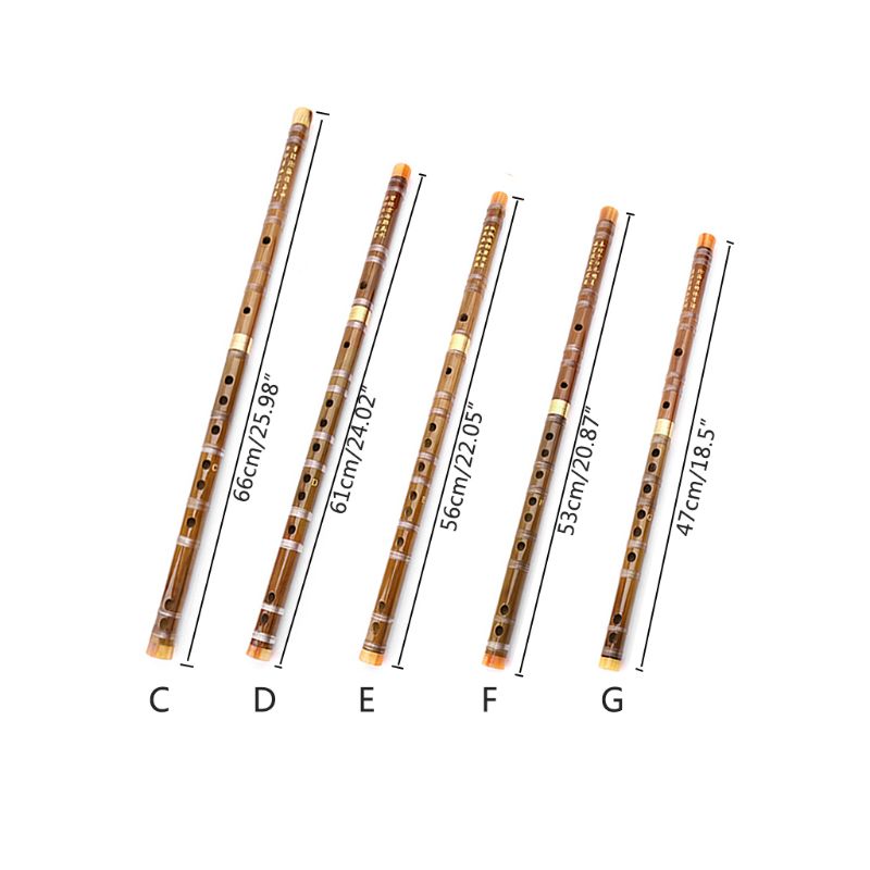 Bamboo Dizi Flute (for key Of C, D, E, F, for Professionals, Chinese Instrume