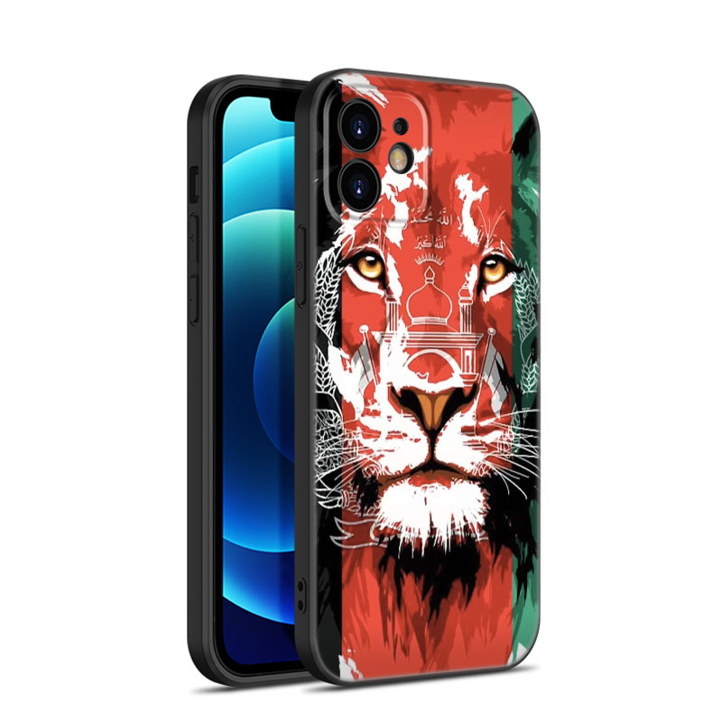 Afghan Afghanistan Flag Phone Case For Apple iPhone 13 12 Mini 11 Pro XS Max XR X 8 7 6S 6 Plus SE 2022 2020 5S 5 Black Cover