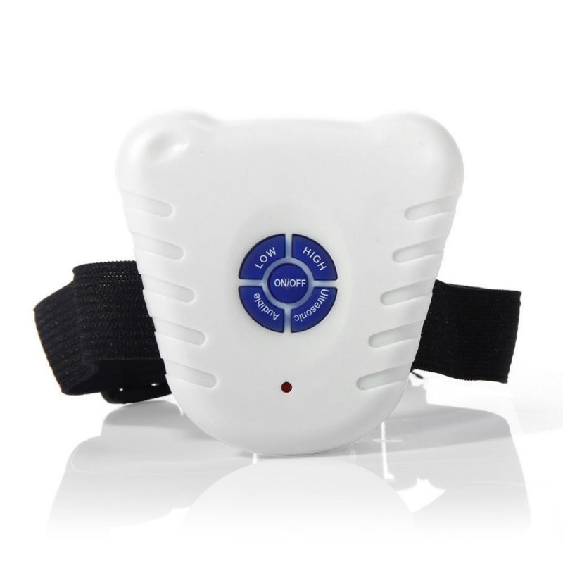 Waterproof Dog Stop Barking Control Collar Training Device Button Clicker Adjustable Ultrasonic Dog Anti Bark Collar