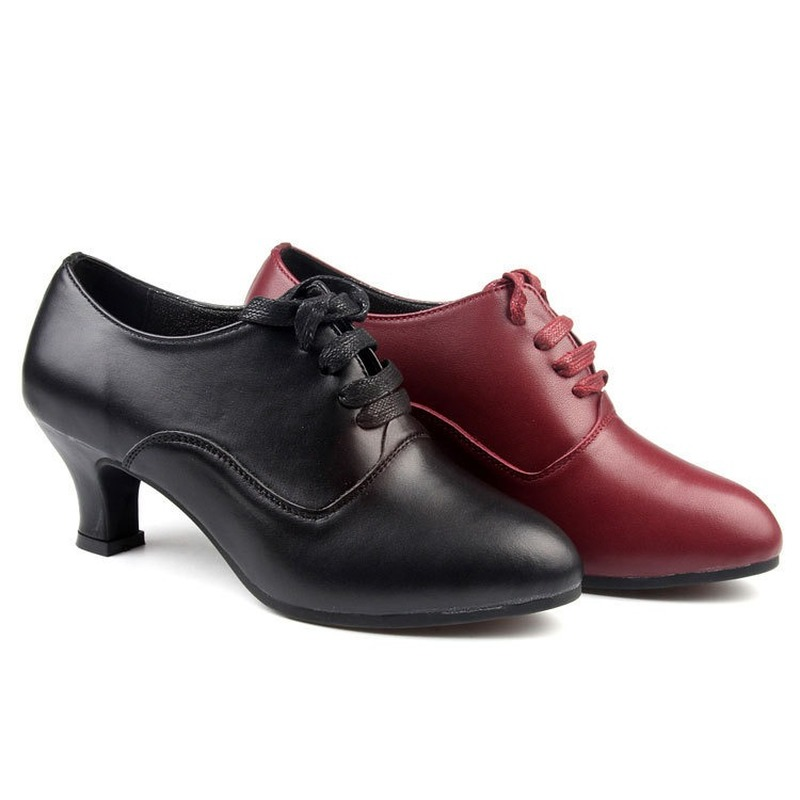 Salsa Dance Shoes Women Latin 2025 Dance new Shoes Genuine Leather Heels 5 Cm Red Soft Bottom Modern Party Ballroom Tango Dancing Shoes