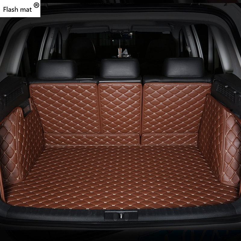 Custom Leather Car Trunk Mats new For Renault Sandero Stepway 2025 Megane Clio TWINGO KOLEO Duster Talisman Captur Car Carpets Covers