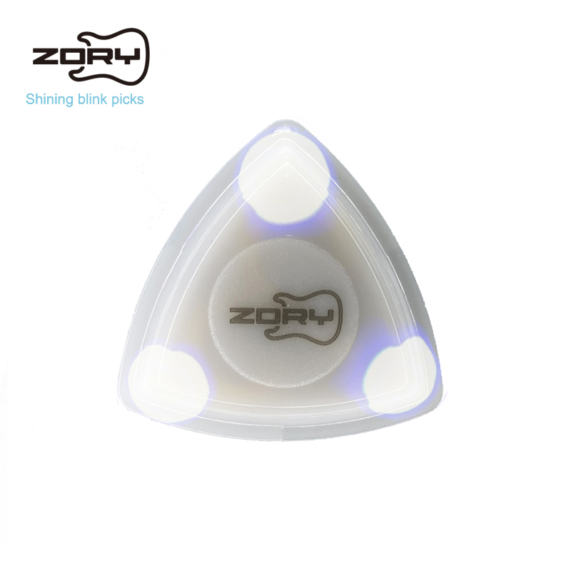 New Shining Patent Design Zory Picks Non-slip Guitar Picks Jazz Plectrum For Electric Acoustic Guitar Bass Folk Color Bling Pick