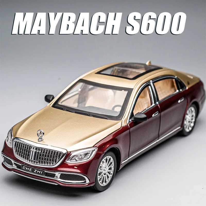 1 24 Mercedes Benz Maybach GLS600 Alloy Model Cars Diecast Toy Car Simulation Sound Light Vehicle Toys Model Gifts For KidsXJ241109