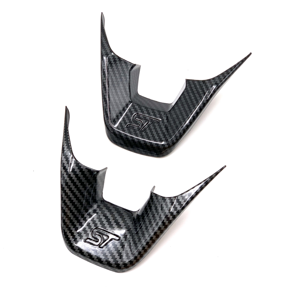 For Ford Focus Kuga Escape 2018 2020 Fiesta MK8 Bronco Car Styling ABS Interior Steering Wheel Cover Trims Stickers Accessories