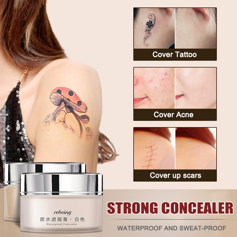 dbefb Toned Tattoo Waterproof Colored Concealer Cover Scar Birthmarks Cream Makeup concealer MPwell