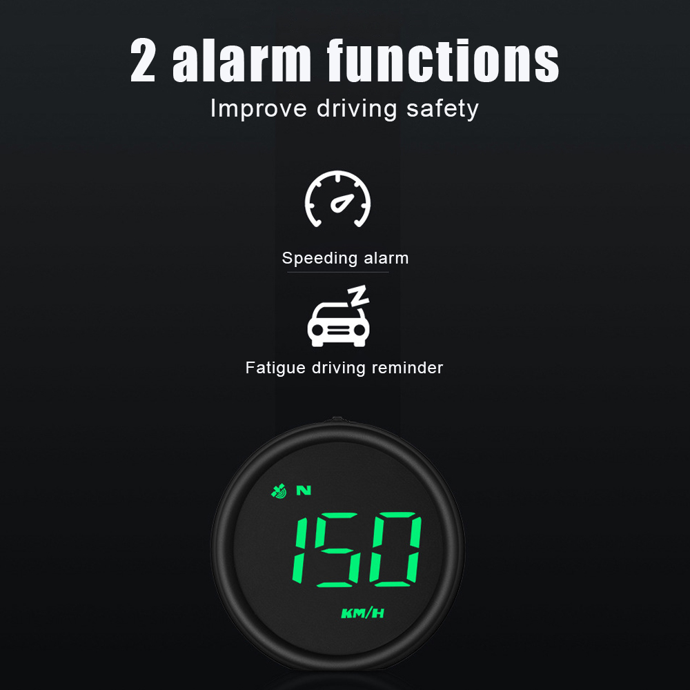 Off Road 4x4 GPS Speedometer Compass Car HUD Speed Meters Alarm Head Up Display Smart Digital Gauges Auto Accessories Universal