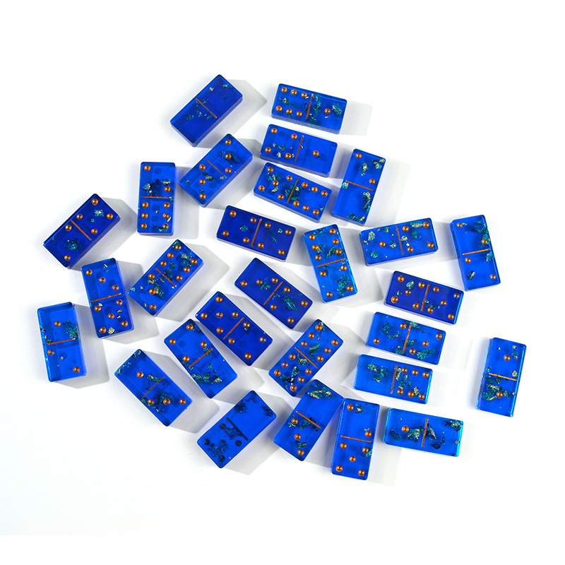 DIY Domino Crystal Epoxy Mold Dominos Game Resin Casting Molds Jewelry Accessories Making Handmade Art Crafts Silicone Mold