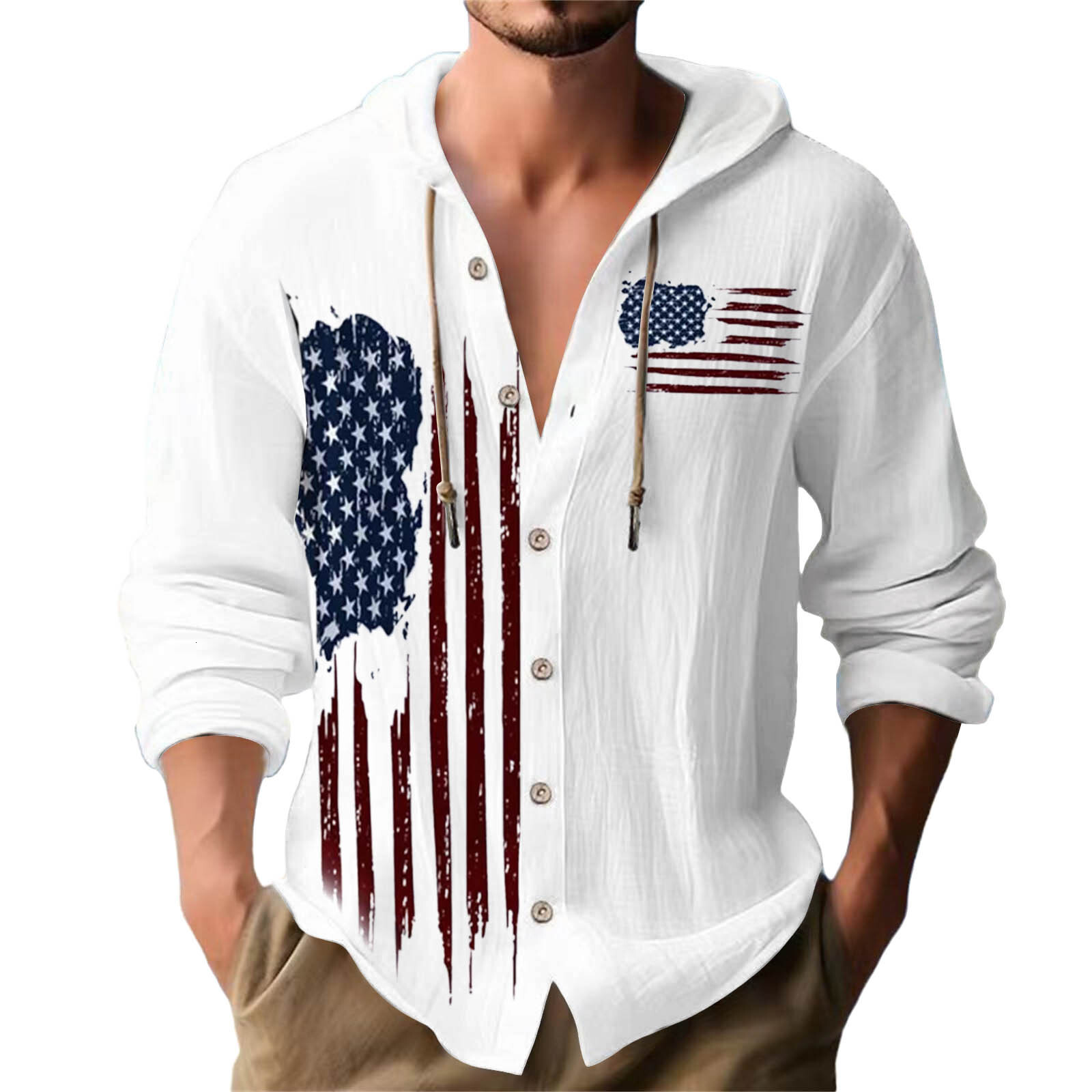 Designer's new autumn fashion printed men's hooded sweatshirt