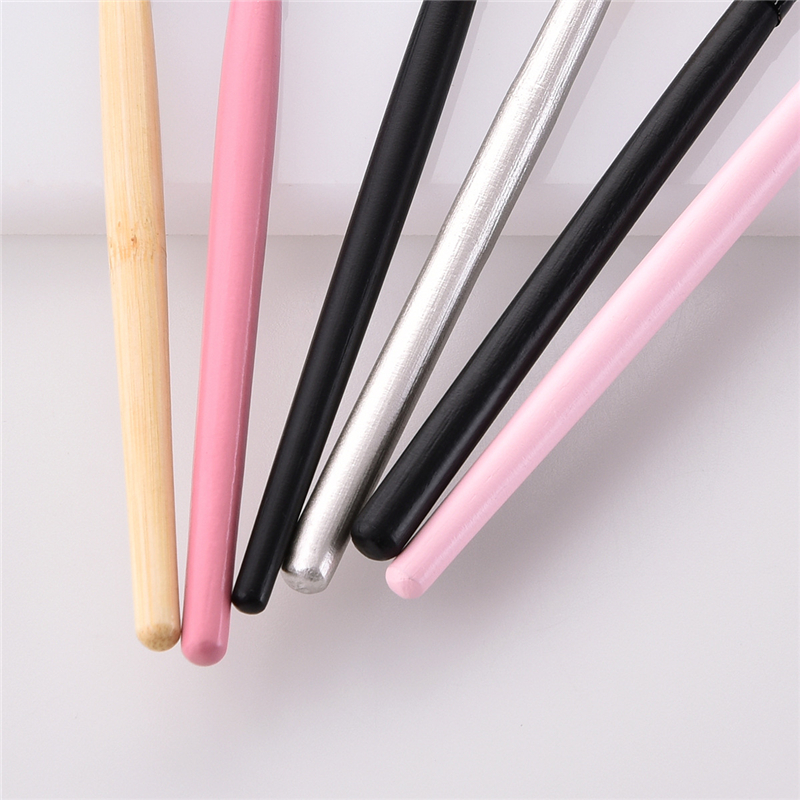 ffe Brush Shape Slim Powder Fan Concealor Blending Finishing Highlighter Makeup Nail Art Colors Wooden Hair