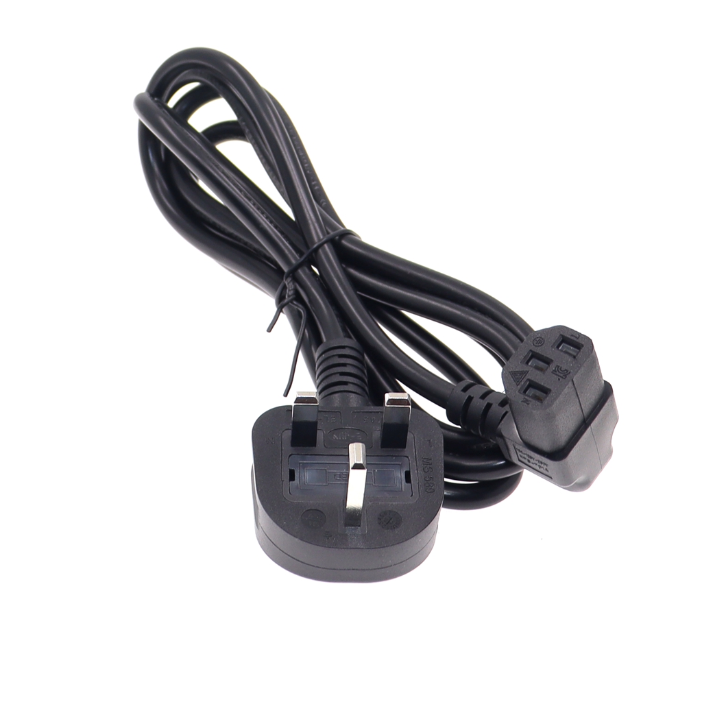 UK BS1363 3 pin Plug to C13 Female PDU Angle Power Cables,IEC C13 angle adapter,Power cord angle adapter