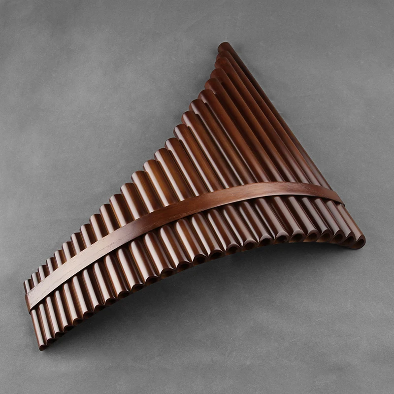 Chinese Traditional Musical Instrument 25 Pipes Pan Flute C Key High Quality Woodwind Bamboo Purely Handmade
