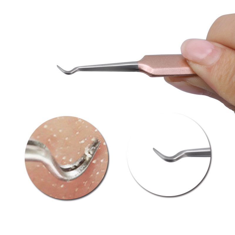 e Blackhead Brainbow Tweezers pcs Remover Acne Treatment Needle Spot Cleaner Pimple Blemish Extractor Skin Clean Care Tools Kit