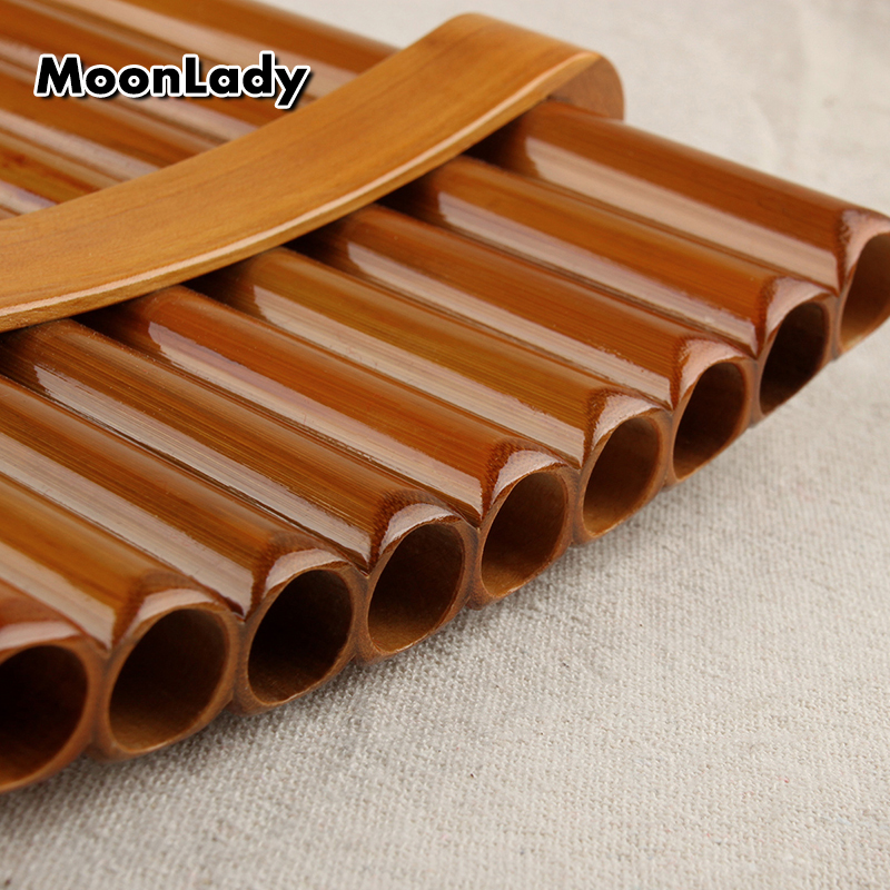 Chinese Traditional Musical Instrument 15 Pipes Pan Flute C Key High Quality Pan Pipes Woodwind Instrument Bamboo Pan flute