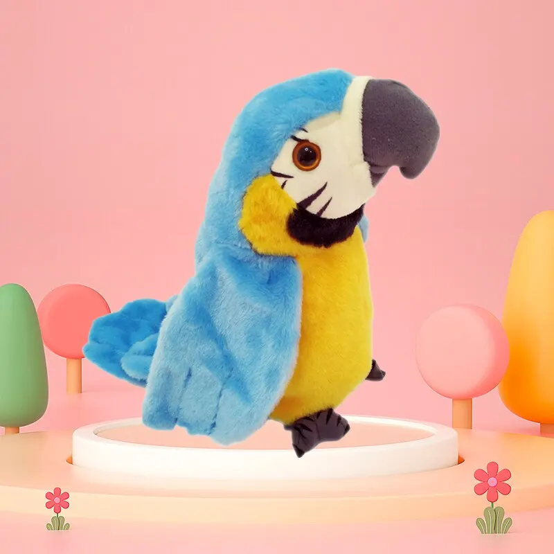 Colorful Chatty Parrot 2025 Interactive Recordable and Musical Toy That Flaps Wings and new Teaches Kids to Speak
