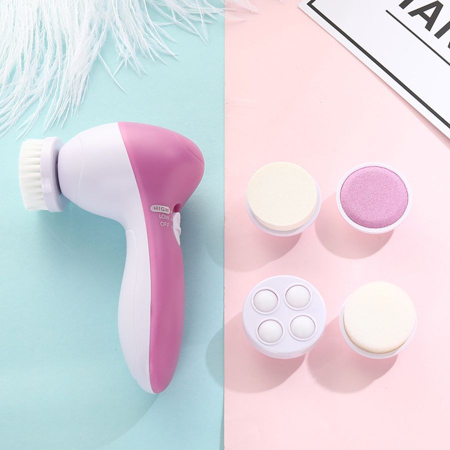a b LAIKOU Electric in Facial Cleanser Wash Face Cleaning Mini Skin Pore Cleaner Beauty Body Massage brush hine Cleang Mi Sk he