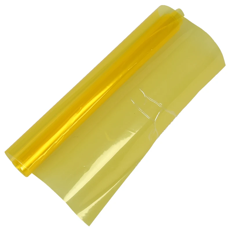 Yellow Car Tail Fog Head Light Headlight Tint Film Cover 30x60cm