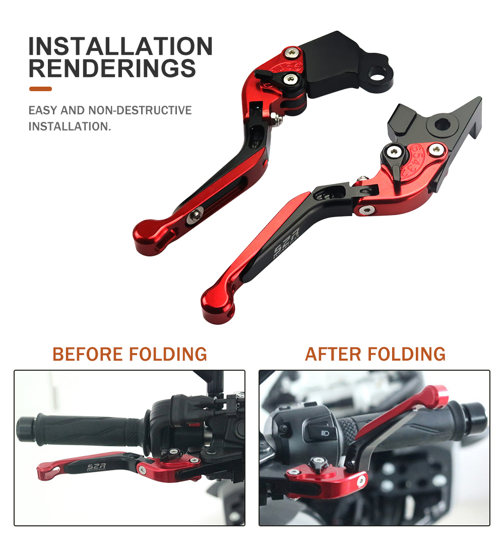 Adjustable Folding Brake Clutch Levers For SUZUKI V-STROM 650 DL650 650XT DL 650 VSTROM 2011 - 2021 2022 Motorcycle Accessories