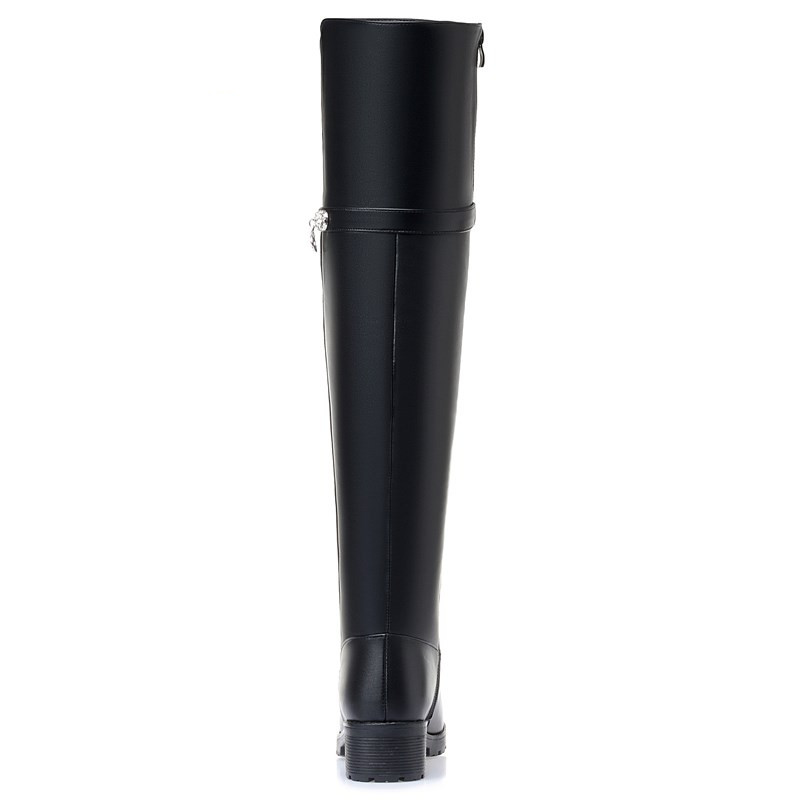 AIYUQI Winter Boots Women Knee High Long Boots Genuine Leather Waterproof Women Thigh High Boots Large size women's boots
