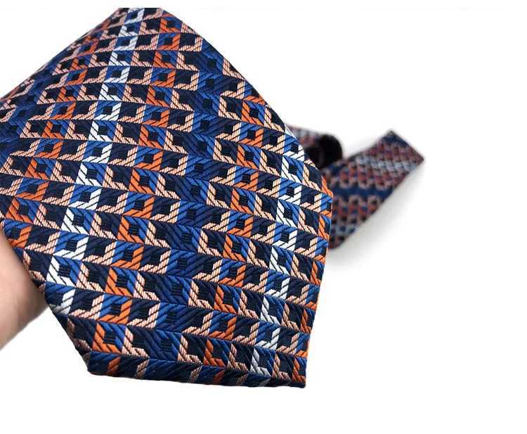 Luxury 8CM Mens Necktie Polka Dot Ties For Man Groom Groomsman Floral Jacquard Woven Ascot Formal Busin Party AccoriesX241109