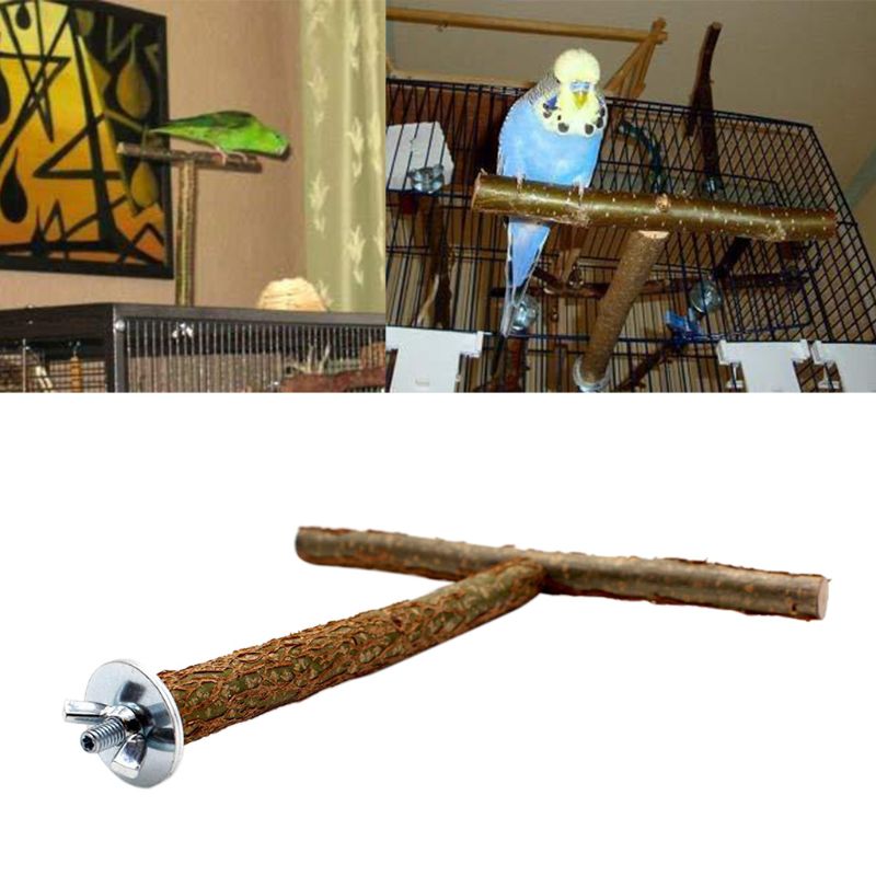 Parrot Natural Perch Bird Stand Grinding Claw Bar for Small Birds