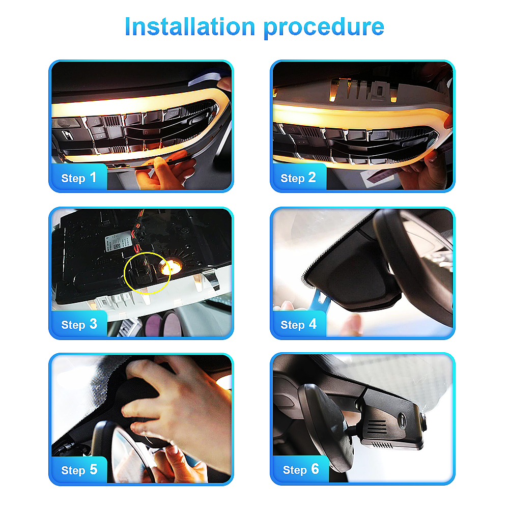 Dash Cam for ARB Porsche an (95B) Panamera (970) Cayenne 958 new (92A, E2),Car DVR 4K WiFi 2025 Video Recorder Night Camera Auto Parts