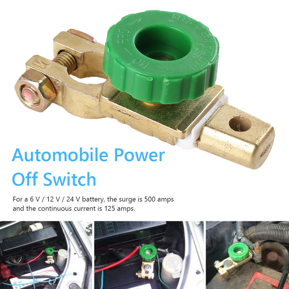 Universal Car Battery Switch Quick Cut-off Disconnect Isolator Switch for Trucks Auto Replacement Parts for 6V/12V/24V Batteries