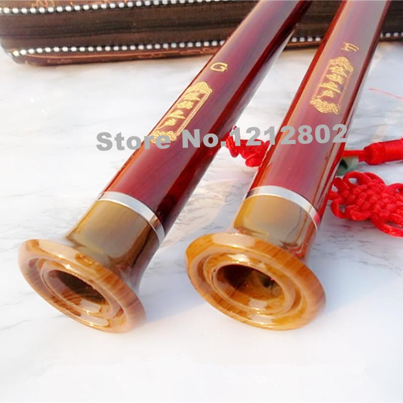Vertical Playing Bawu Flute F/G Key Flauta Bawu Handmade Detachable BauImitating Padauk Bawu Folk Instrument Bawu for Beginner