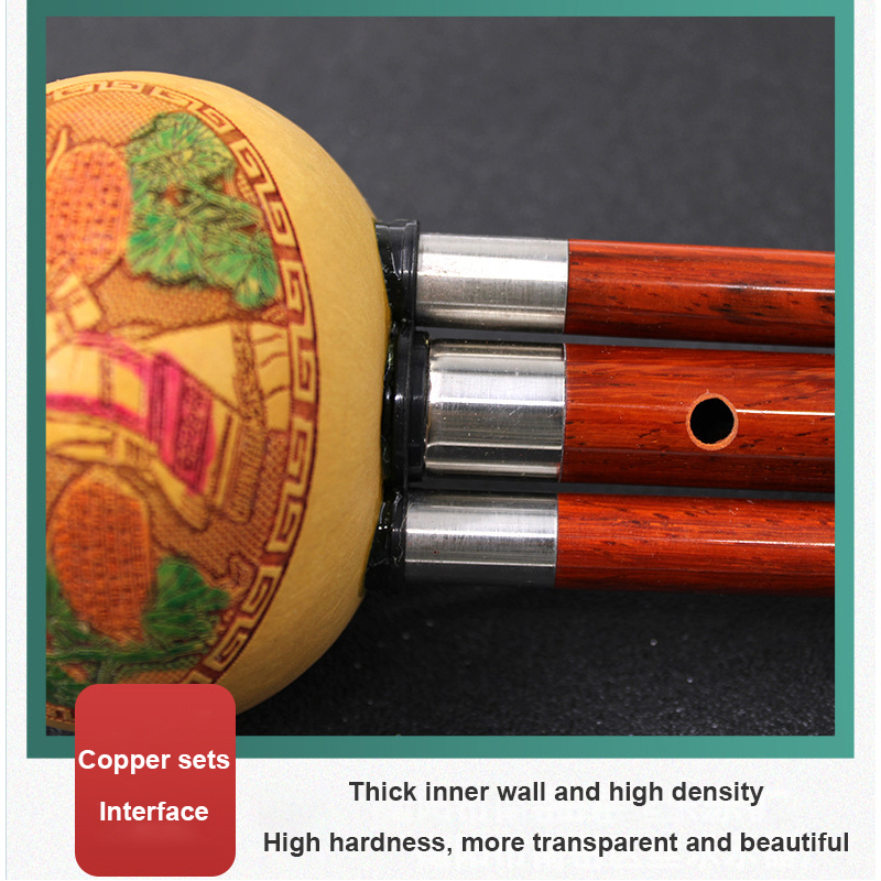 Hulusi 3-tone C-tune Flute Woodwind Instrument B-tune Hulusi Traditional Chinese Musical Instrument With Special Box