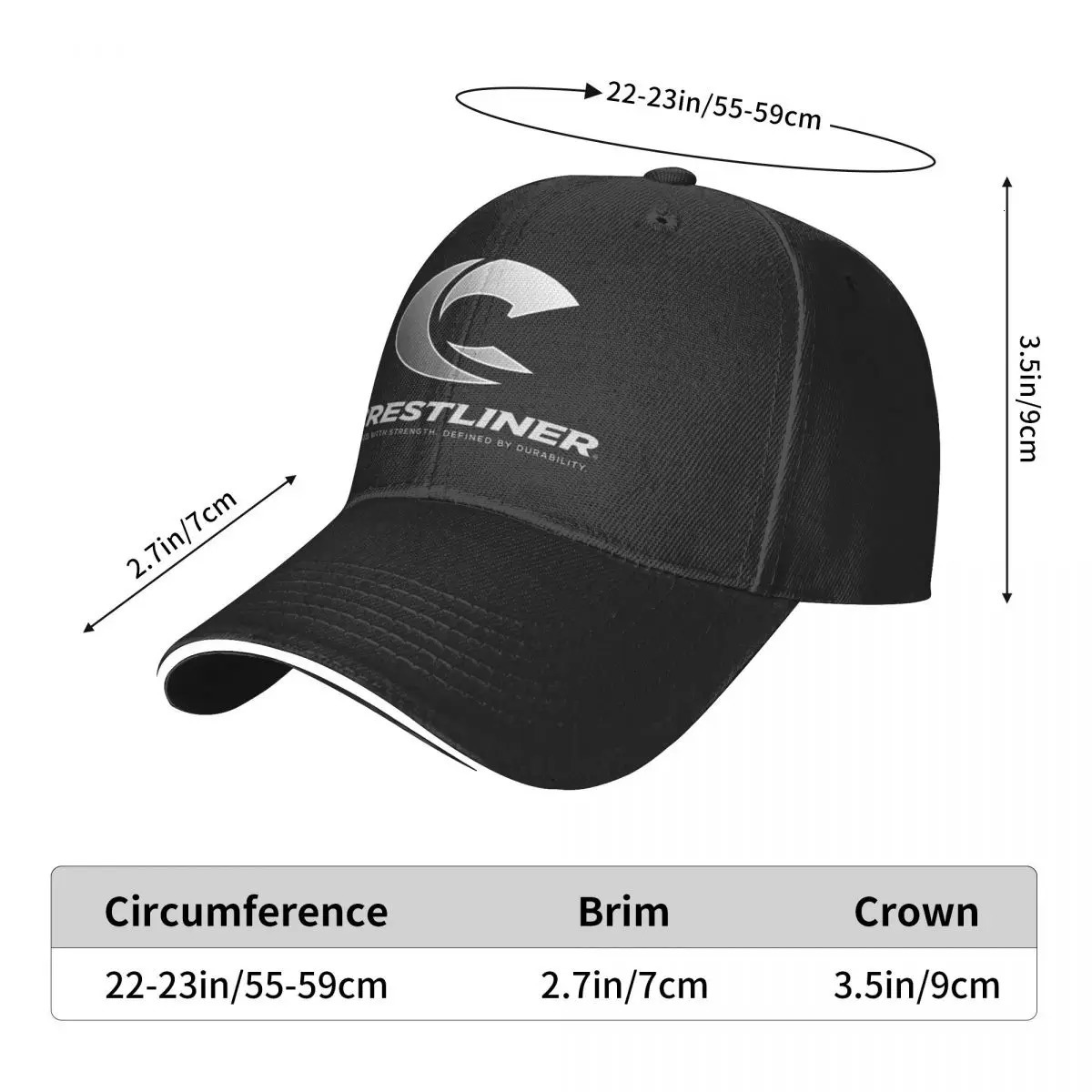 CRESTLINER Baseball Cap Gentleman Hat Wild Ball Beach Bag Womens Outlet Mens 240410