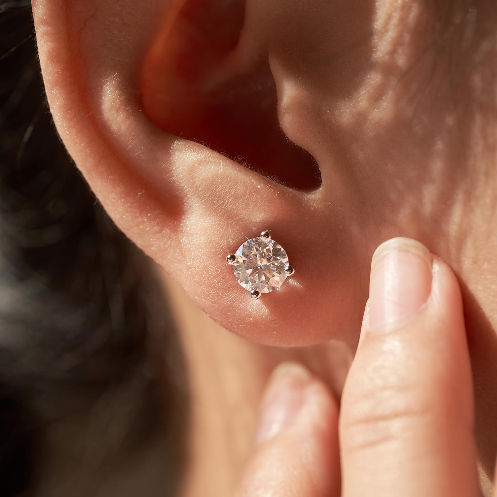 High-end luxury earrings stud designer for women pass dia tester vvs moissanite earrings sterg sier Circular Bird Nest Cutting mens earring hip hop je